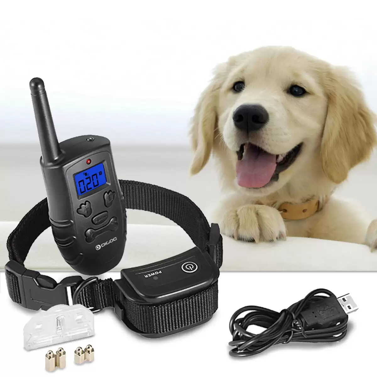 Order In Just $23.99 Digoo Dg-ppt1 Pet Dog Rechargeable Trainer Waterproof Stop Barking Collars Remote Dog Training Collar With This Coupon At Banggood