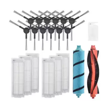 Order In Just $31.99 / €28.50 21pcs Replacements Parst For Xiaomi Mijia Styj02ym Viomi V2 V2 Pro Conga 3090 4090 Vacuum Cleaner Side Brushes*12 Hepa Filters*6 Flannel Brush*1 Nylon Main Brush*1 Cleaning Tools*1 With This Coupon At Banggood