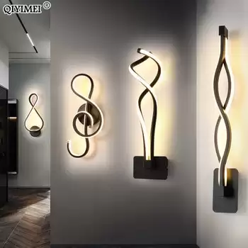 Order In Just $16.88 Modern Minimalist Wall Lamps Living Room Bedroom Bedside 16w Ac96v-260v Led Sconce Black White Lamp Aisle Lighting Decoration At Aliexpress Deal Page