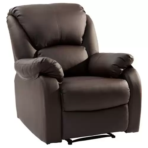 Pay Only $249.99 For Modern Luxe Pu Leather Sofa Armchair Wear-resistant Waterproof Max Load 150kg For Home Lounge Gaming Cinema - Brown With This Coupon Code At Geekbuying