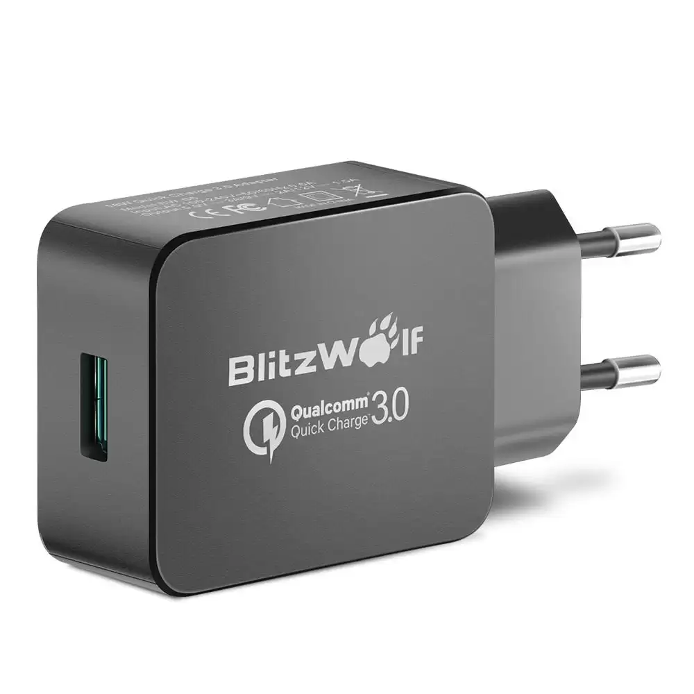 Order In Just $6.99 [qualcomm Certified Blitzwolf Bw-s5 Qc3.0 18w Usb Charger Eu Adapter With Power3s Tech With This Coupon At Banggood
