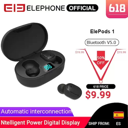 Order In Just $23.99 Earphone Tws Earphone Led Display Wireless Earphone Voice Control Bluetooth N5.0 Noise Reduction Tap Control At Gearbest With This Coupon