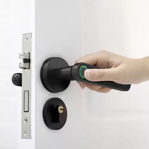 Pay Only $116.99 For Exitec H03 Smart Fingerprint Key Lock With Biometric, Keyless Entry Mechanical Handle With Bluetooth, App Support, Multilingual, Left And Right, Compatible With 35-58mm Thickness For Main Door Entrance, Master Room, Home, Hotel, Apartment, School With This Coupon Code At Geekbuy