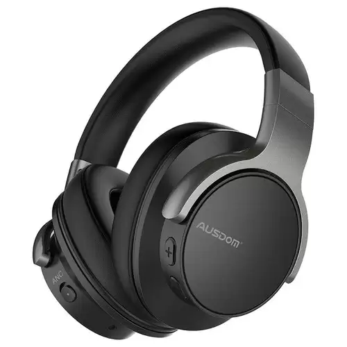Pay Only $46.99 For Ausdom Anc8 3.5mm Bluetooth Headset Active Noise Cancelling Hifi Bass Stereo With Mic 20 Hours Playtime - Black With This Coupon Code At Geekbuying