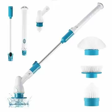Order In Just $32 / €38.99 Turbo Scrub Jx8389 Electric Automatic Cleaning Brush Wireless Charging Rotating Floor Brush Waterproof Long Handle Telescopic Cleaning Mops Tools With This Coupon At Banggood