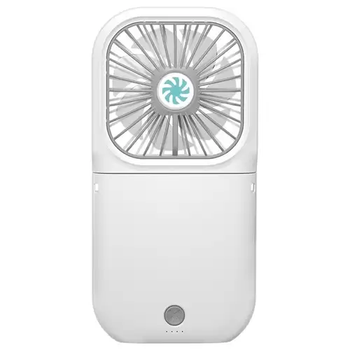 Pay Only $8.9 For Portable Folding Hanging Neck Fan Silent Brushless Motor Summer Cooldown Three Wind Speeds Usb Charging 3000mah Battery - White With This Coupon Code At Geekbuying