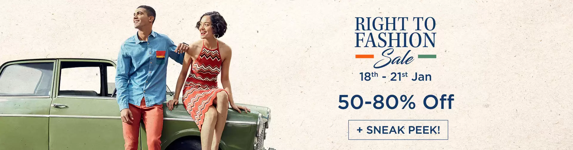 Get Upto 80% Off At Myntra Republic Day Sneak Peek Offer Page