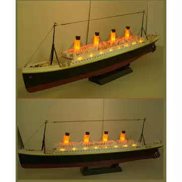 Order In Just $135.91 15% Off For Nqd 757 1/325 2.4g 80cm Simulation Titanic Rc Boat Electric Ship Model With Light Rtr Toys With This Coupon At Banggood