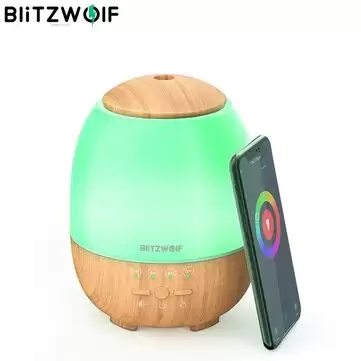 Order In Just $23.99 / €21.37 Blitzwolf Bw-fun3 Wi-fi Essential Oil Diffuser Ultrasonic Aromatherapy Humidifier App Control Amazon Alexa Google Home Control With 7 Colorful Light With This Coupon At Banggood