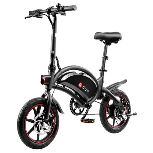 Pay Only $529.99 For Dyu D3f With Pedal Folding Moped Electric Bike 14 Inch Inflatable Rubber Tires 240w Motor Max Speed 25km/h Up To 45km Range Dual Disc Brakes Adjustable Height - Black With This Coupon Code At Geekbuying