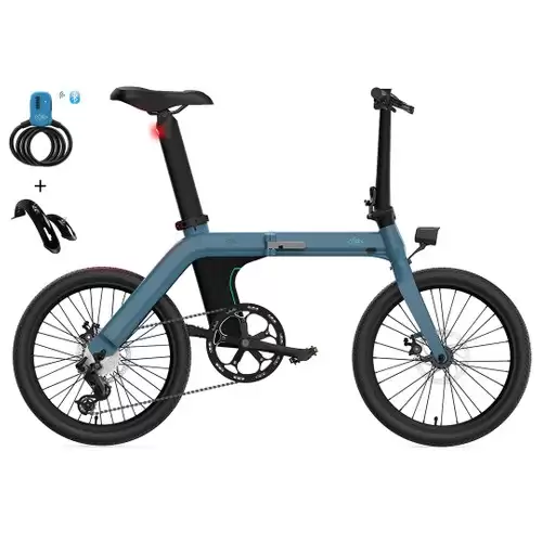 Pay Only $1034.99 For Fiido D11 Folding Electric Moped Bicycle 20 Inches Tire 25km/h Max Speed Three Modes 11.6ah Lithium Battery 100km Range Adjustable Seat Dual Disc Brakes With Lcd Display + Bluetooth Bicycle Lock + Fenders - Blue With This Coupon Code At Geekbuying