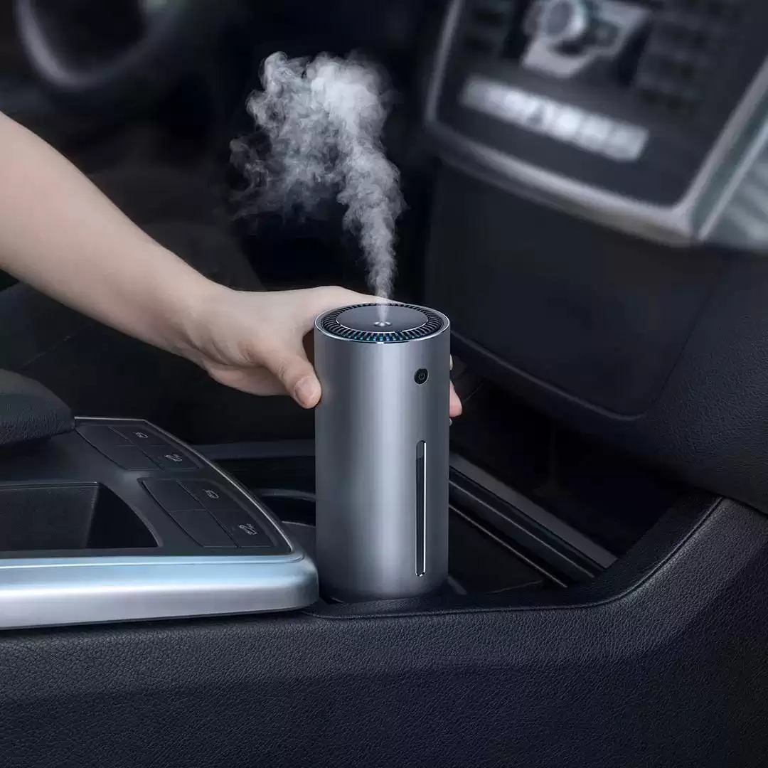 Order In Just $18.13 / €26.51 Baseus 300ml Aluminum Air Humidifier From Xiaomi Youpin Aroma Essential Oil Diffuser For Home Office Car Air Purifier Nano Spray Mute Clean Air Care With This Coupon At Banggood
