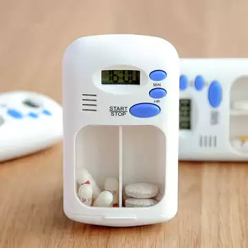 Order In Just $3.99 / €3.68 Mini Portable Pill Reminder Drug Alarm Timer Electronic Box Organizer Led Display Alarm Clock Remind With This Coupon At Banggood