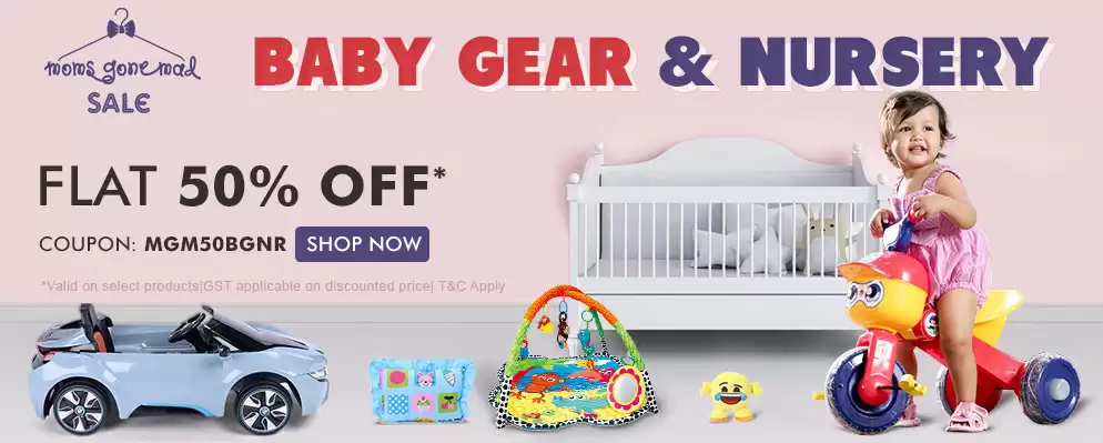 Enjoy Flat 50% Off On Selected Baby Gear And Nursery Range With This Discount Coupon At Firstcry