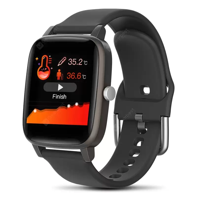Order In Just $22.99 Wfyt98 Smart Watch Bluetooth Smartwatch Temperature Measurement Heart Rate Blood Pressure Monitoring Sports Data Statistics Phone Information Reminder Support Android Iphone At Gearbest With This Coupon