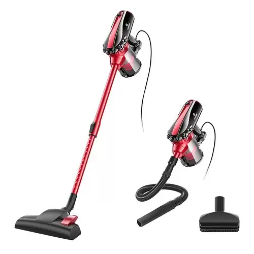 Pay Only $54.99 For Moosoo D600 Handheld Corded Vacuum Cleaner 500w Motor 17kpa Strong Suction 3-stage Filtration System With Rotatable Brush Head For Pet Hair, Dirt, Debris, Hard Floor, Carpet - Red With This Coupon Code At Geekbuying