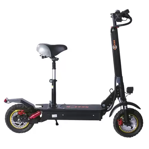 Pay Only $659.99 For Bezior S1 Off-road Electric Scooter 13ah Battery 1000w Motor Up To 50km Travel Mileage 10 Inch Wheel 45km/h Disk Brake Aluminum Alloy Body - Black With This Coupon Code At Geekbuying