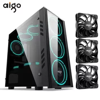 Order In Just $83.07 Aigo Pc Gaming Case Atx Tower Computer Case With 120mm Pwm/argb Fan Front I/o Usb Type-c Port Tempered Glass Pc Gamer Cabinet At Aliexpress Deal Page