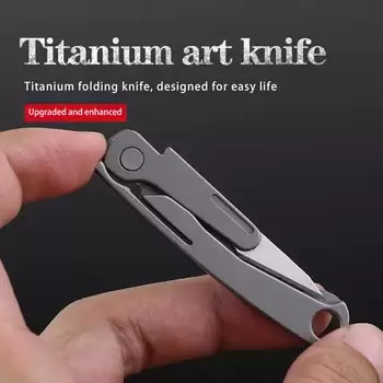 Order In Just $11.98 Titanium Alloy Folding Knife Art Knife Outdoor Self-defense Knife Mini Convenience Carry It With You Defense Knife Edc At Aliexpress Deal Page