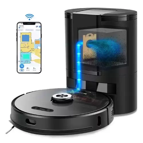 Order In Just $419.99 Proscenic M8 Pro Smart Robot Vacuum Cleaner With Intelligent Dust Collector 2 In 1 Vacuuming And Mopping Lds 8.0 Laser Navigation 2700pa Suction 5200mah Battery Google Home Alexa App Remote Control For Pets Hair, Carpets And Hard Floor - Black With This Discount Coupon At Geekb