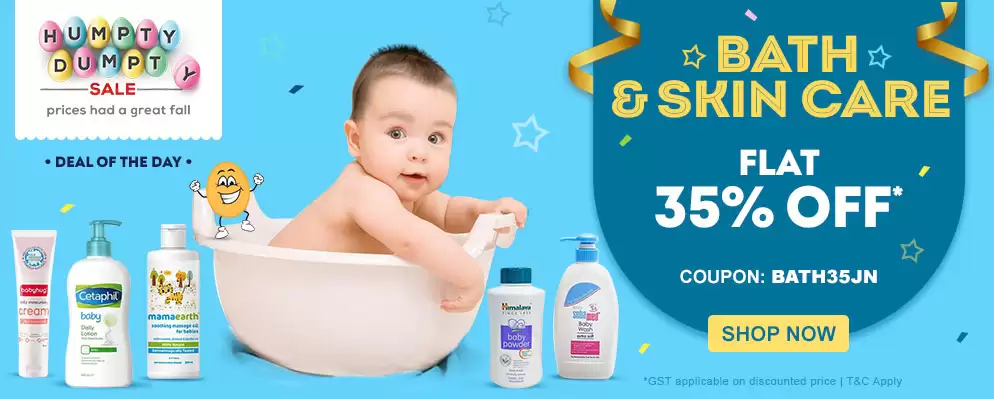 Flat 35% Off On Entire Bath & Skin Care At Firstcry