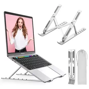 Order In Just $12.46 Laptop Stand Foldable Storage Aluminum Alloy Computer Bracket Portable Heat Dissipation Macbook Pro Air Ipad Galaxy Dell Hp At Aliexpress Deal Page