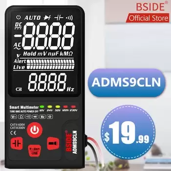 Order In Just $19.59 Bside Upgraded Multimeter Digital Voltage Tester 3.5” Ebtn Lcd 3-line Display Trms Ohm Hz With Analog Bar& 5 Led Indicator Dmm At Aliexpress Deal Page