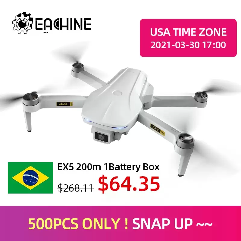 Flash Deals Aliexpress Deal Coupon Buy Eachine Ex5 Drone | From $ 129.99 To $ 64.35 With This Discount Coupon At Aliexpress