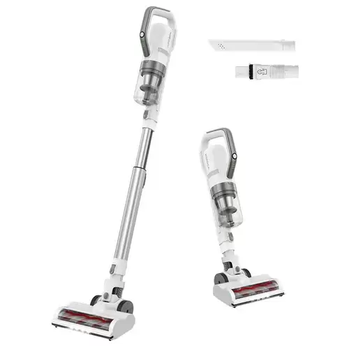 Order In Just $99.99 Aposen H21 Handheld Cordless Vacuum Cleaner 21kpa Strong Suction 2000mah Lithium Battery 30 Minutes Run Time With Led Light For Pet Hair, Dirt, Debris, Hard Floor, Carpet - White With This Discount Coupon At Geekbuying