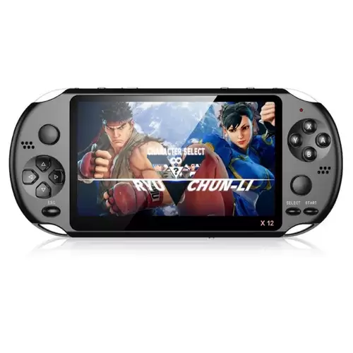 Order In Just $34.99 X12 5.1 Inch 8gb Handheld Game Console Dual Joystick 1500 Games Preloaded Tv Out - Black With This Discount Coupon At Geekbuying
