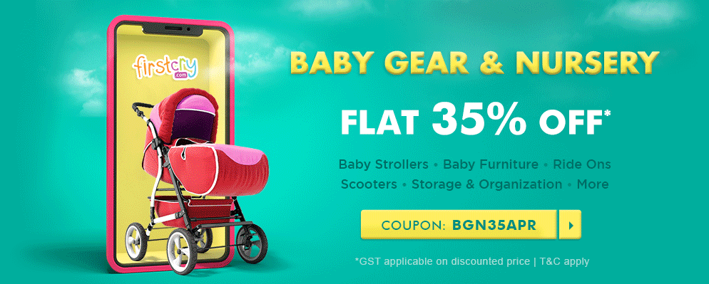 Enjoy A Flat 35% Off On Entire Baby Gear & Nursery Range With This Discount Coupon At Firstcry
