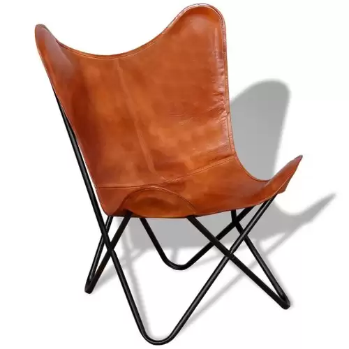 Take Flat 10% Off Off On Butterfly Chair Brown Real Leather With This Coupon Code At Geekbuying