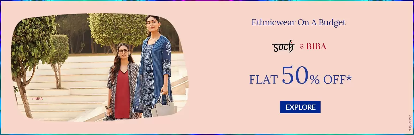 Get Flat 50% Off On Ethnicwear At Ajio Deal Page