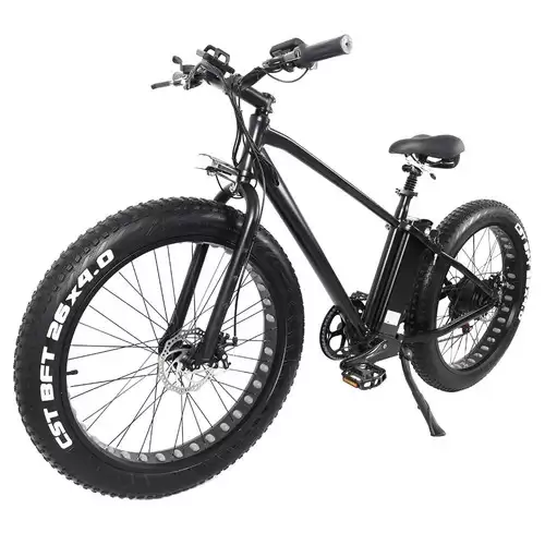 Pay Only $1278.99 For Cmacewheel Ks26 Electric Moped Bicycle 26 X 4 Inch Fat Tire Three Modes 750w Motor Max Speed 45km/h 20ah Battery Up To 100km Range Disc Brake - Black With This Coupon Code At Geekbuying