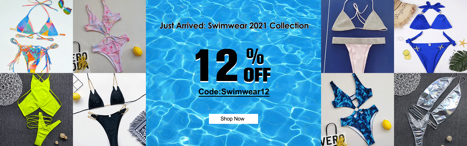 Grab 12% Off On All Swimwear With This Discount Coupon At Jurllyshe.Com