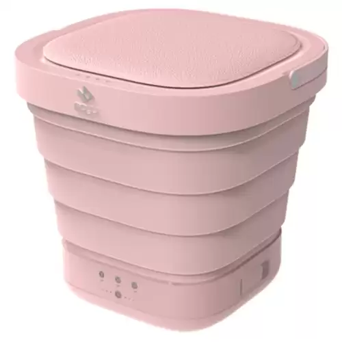 Order In Just $89.99 Moyu Portable Foldable Washing Machine Mini Compact Electric Automatic Small Household Underwear Washer And Dryer Laundry Machine Energy-saving For Travel Dormitory From Xiaomi Eco-system- Pink With This Discount Coupon At Geekbuying