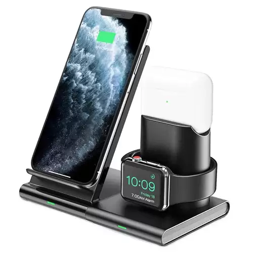 Pay Only $15.99 For Seneo Wireless Charger 3 In 1 Wireless Charging Station For All Iwatch And Airpods Series Detachable And Magnetic Wireless With This Coupon Code At Geekbuying