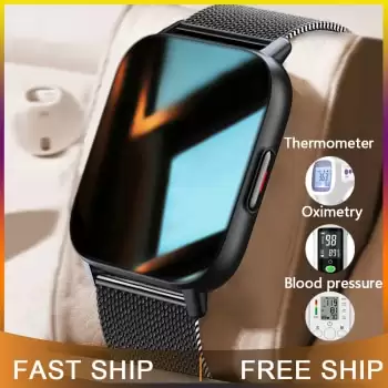 Order In Just $26.99 New 1.69 Inch Smart Watch Men Body Temperature Full Touch Screen Smartwatch Women Accurate Oxygen Monitor Clock 2021 Pk P8 At Aliexpress Deal Page