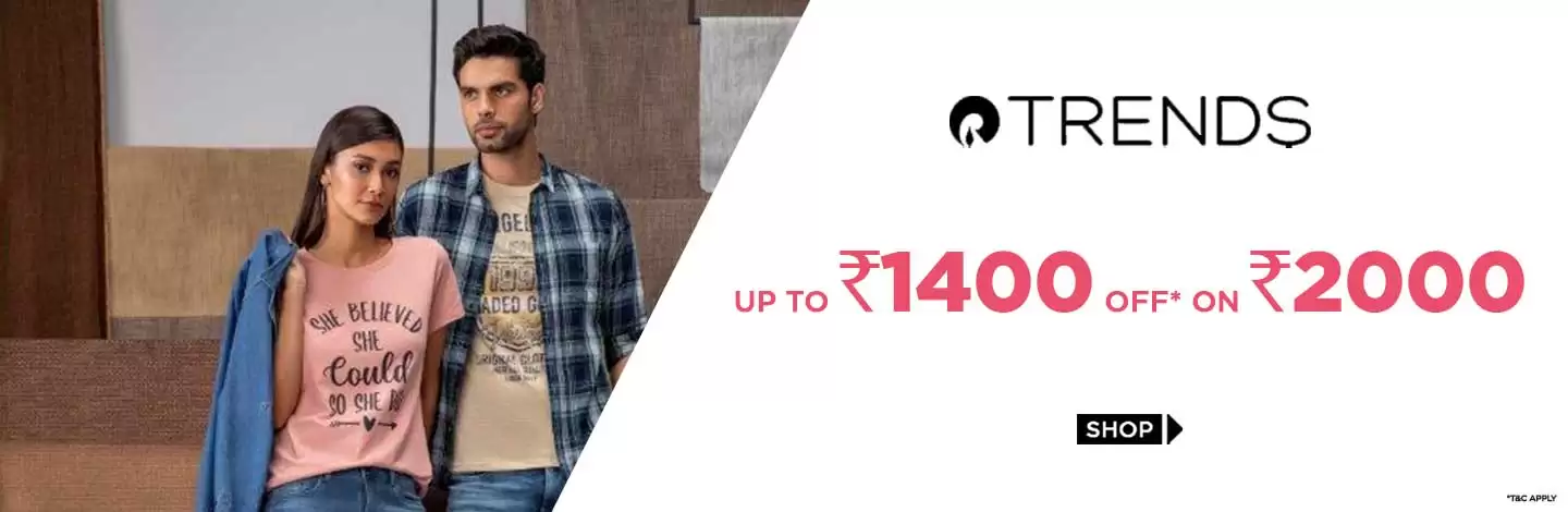 Get Upto Rs.1400 Off On Trends Styles At Ajio Deal Page
