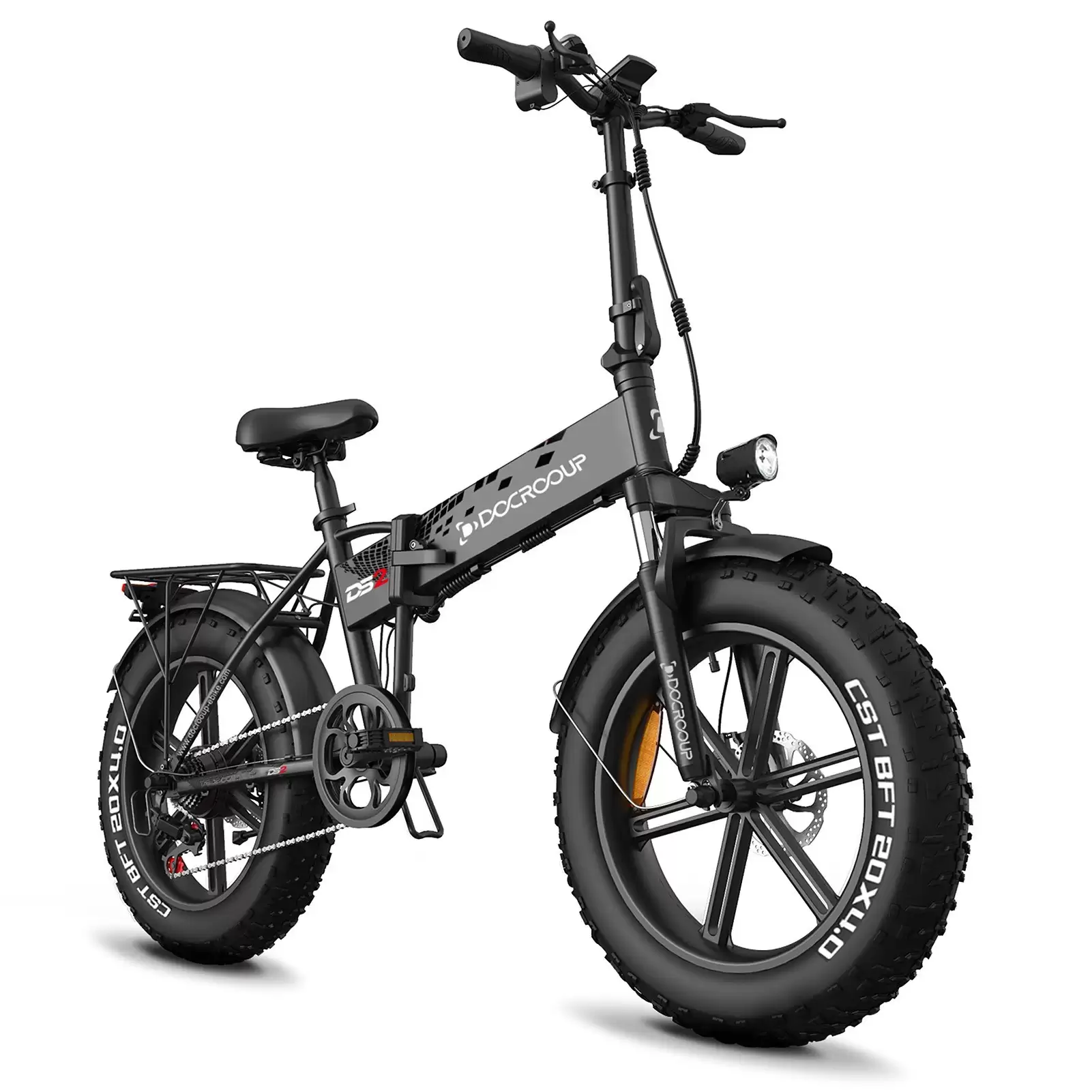 Order In Just $1209.99 [Us Warehouse] Docrooup 20inch Folding Electric Bike With Turn Signals Brake Light At Tomtop