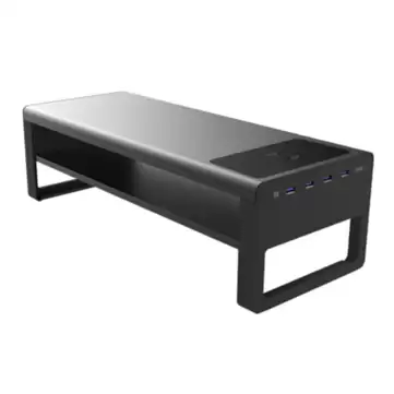 Order In Just $69.99 Vaydeer Double Layer Monitor Stand With Usb 3.0 Hubs, Wireless Charging With This Coupon At Banggood