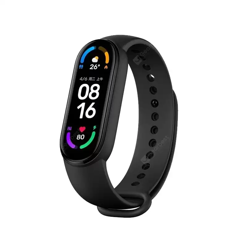 Order In Just $49.99 Original Xiaomi Mi Band 6 Smart Bracelet Amoled Blood Oxygen Fitness Ntraker Heart Rate Bluetooth Waterproof Smart Band 6 At Gearbest With This Coupon