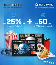 Get 25% Discount On Movie Tickets With Hdfc Timescard At Bookmyshow