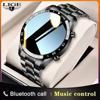 Order In Just $26.39 Lige Smart Watch Men Touch Screen Watch Heart Rate Blood Pressure Monitoring Information Reminder Bluetooth Call Man Smartwatch At Aliexpress Deal Page