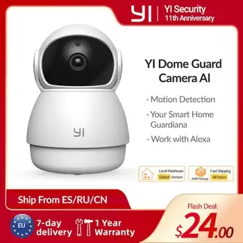 Order In Just $26 Yi Dome Guard Ip Camera 1080p Smart Home With Night Vision Motion Alarm Security Surveillance System At Aliexpress Deal Page
