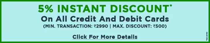 Get 5% Instant Discount On All Credit And Debit Cards At Ajio