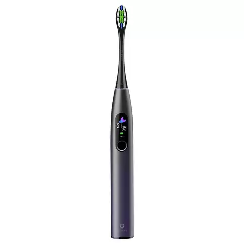 Pay Only $59.99 For Xiaomi Oclean X Pro Global Version Smart Sonic Electric Adult Toothbrush Ipx7 Waterproof Adjustable Strength Color Touch Screen Usb Charging Holder 800mah Lithium Battery App Control - Purple With This Coupon Code At Geekbuying