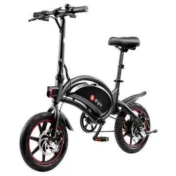 Order In Just $456.27 [eu Direct] Dyu D3f 10ah 36v 250w 14in Folding Moped Electric Bike 25km/h Top Speed Max Load 120kg Dual Disc Brake E-bike At Banggood