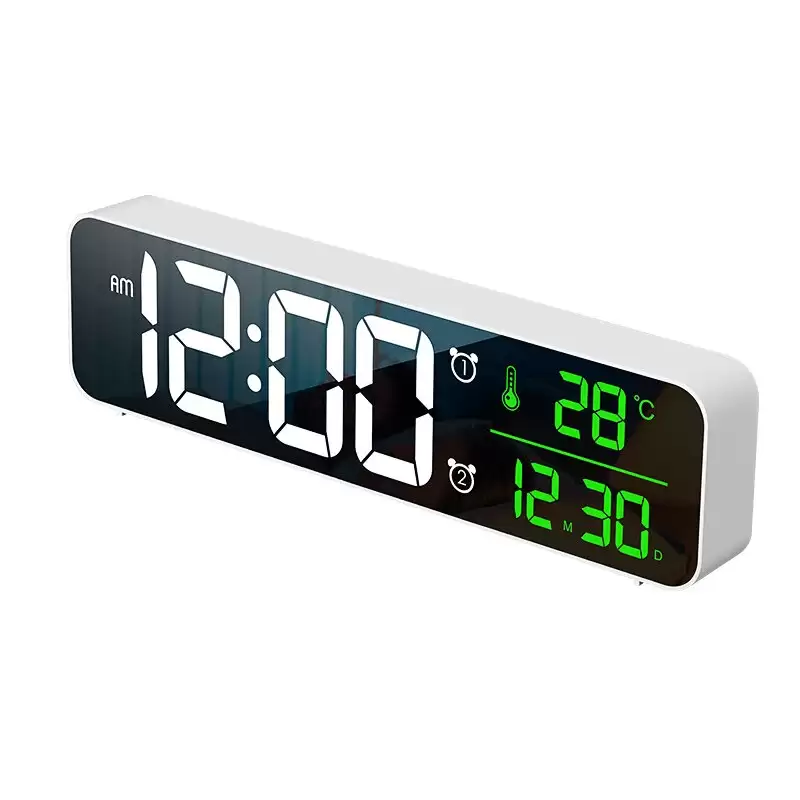 Order In Just $13.99 Loskii Usb Led 3d Music Dual Alarm Clock Thermometer Temperature Date Hd Led Display Electronic Desktop Digital Table Clocks - Black With This Coupon At Banggood