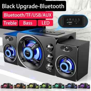 Order In Just $37.98 2021 Led Computer Combination Speakers Aux Usb Wired Wireless Bluetooth Audio System Home Theater Surround Soundbar For Pc Tv At Aliexpress Deal Page